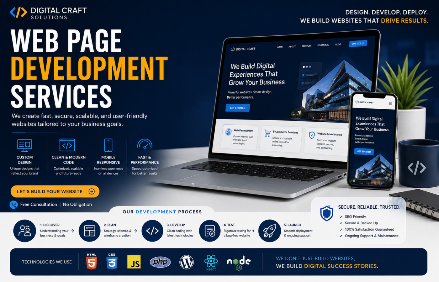 web page development services_