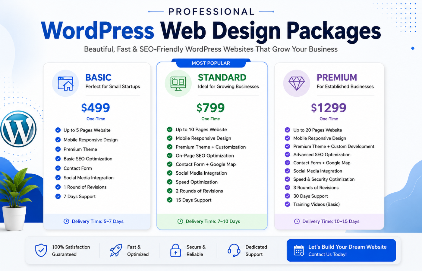 WordPress Web Design Packages